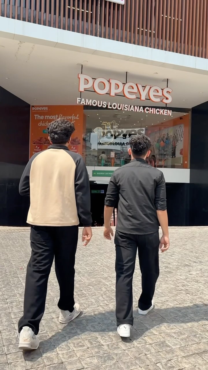 Instagram post by @yaxeyah for Popeyes. Caption reads: Eid might be over, but celebrations innu....