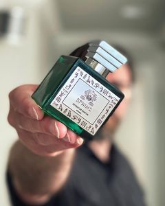 Instagram post by @99bottledscents for Sphinx Fragrances. Caption reads: Tabac Vanille Citron by Sphinx Fragrances 
First....