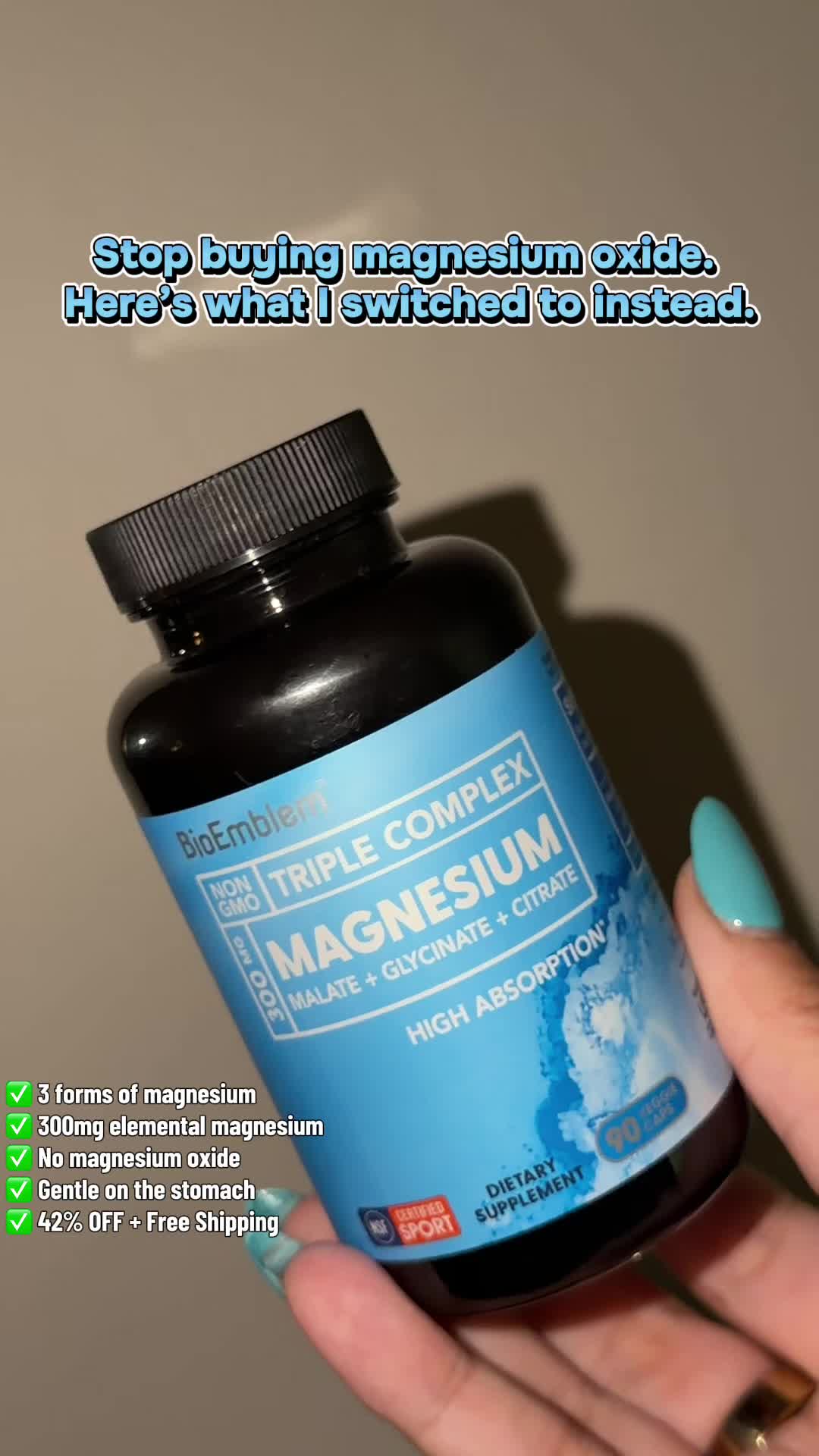 TikTok post by @baddietrendz for BioEmblem. Caption reads: [...] cart is still there, don’t wait. 💙....