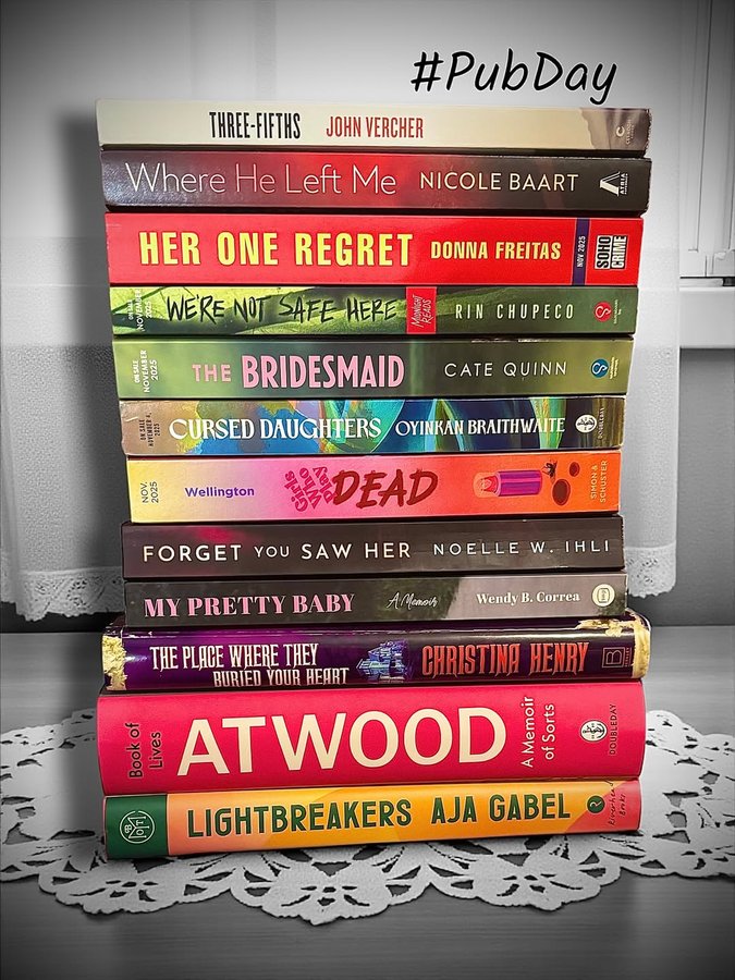 Instagram post by @bookgirlbrown_reviews for Celadon Books. Caption reads: PUB✶DAY
#ad much love for my advance and finished....