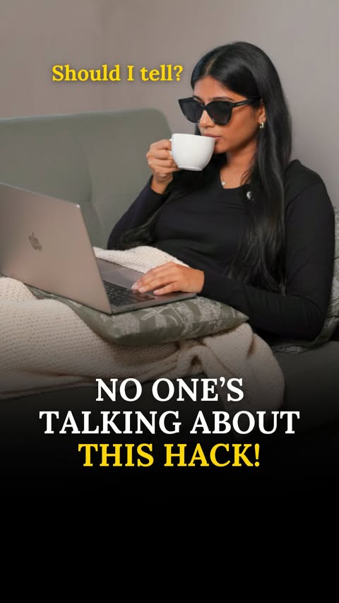 Instagram post by @anushkarathod98 for HDFC Bank. Caption reads: Why is nobody talking about this hack, especially....