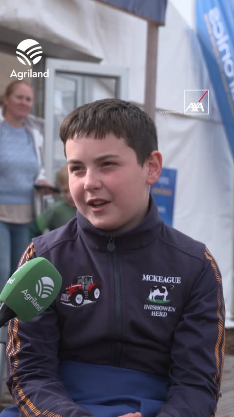 Instagram post by @agriland.ie for AXA. Caption reads: [...] Chamionships #Ploughing2026 Sponsored by....