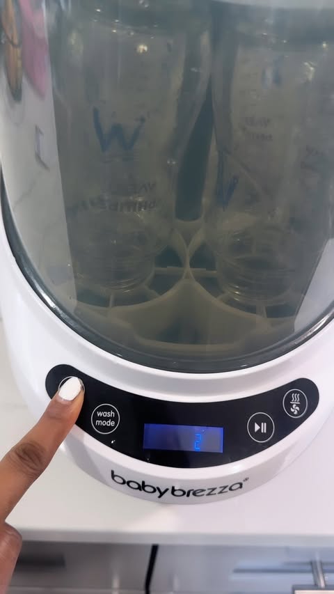 Instagram post by @adakuinspires for Baby Brezza. Caption reads: [...] days especially with twins. Thanks to....