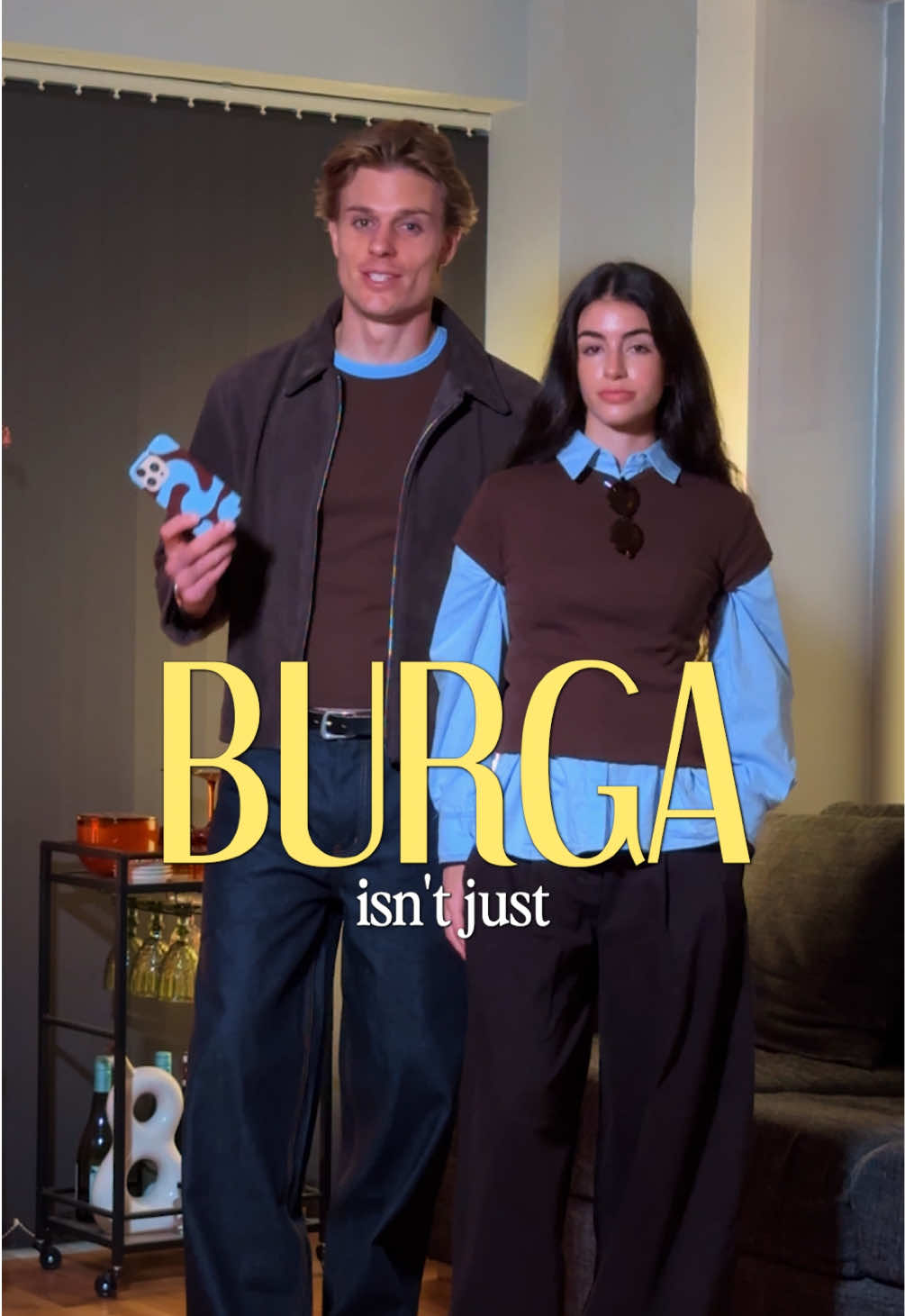 TikTok post by @hugomacwood for BURGA. Caption reads: This Autumn inspiration doesn’t start in your....