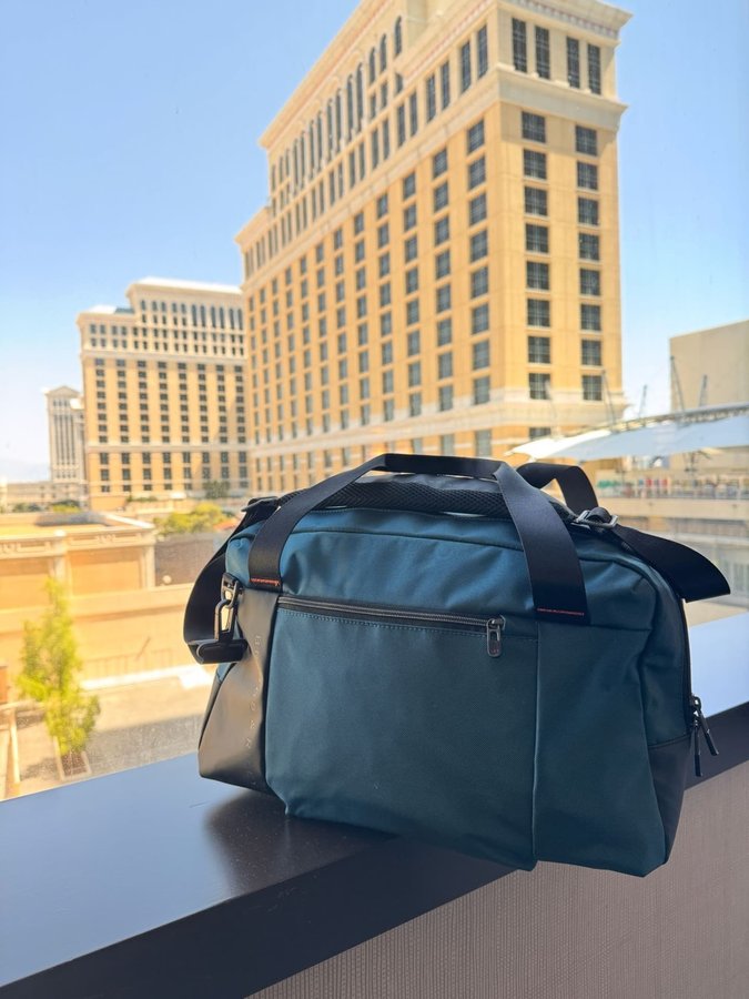 Instagram post by @try_with_me_dc for Briggs & Riley. Caption reads: ZDX Cabin bag from @briggsandriley is a strong,....