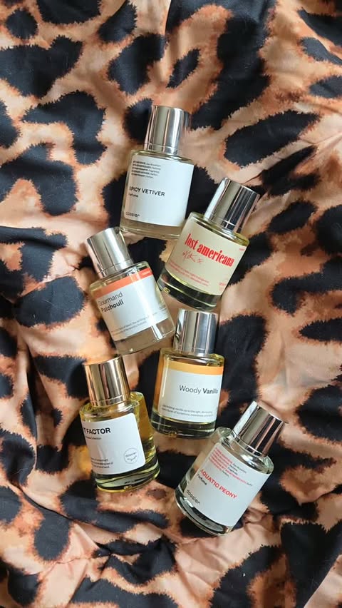 Instagram post by @norfolklifewithrebecca for Dossier. Caption reads: AD. Which Dossier fragrance will it be today? Lost....