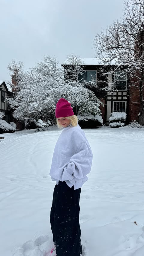 Instagram post by @mayalorimer for FP Movement. Caption reads: wearing my @fpmovement mocknecks on repeat....