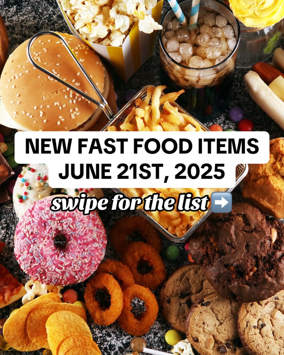 Instagram post by @snachwithzach for Starbucks. Caption reads: Here a fast food release recap of more things....