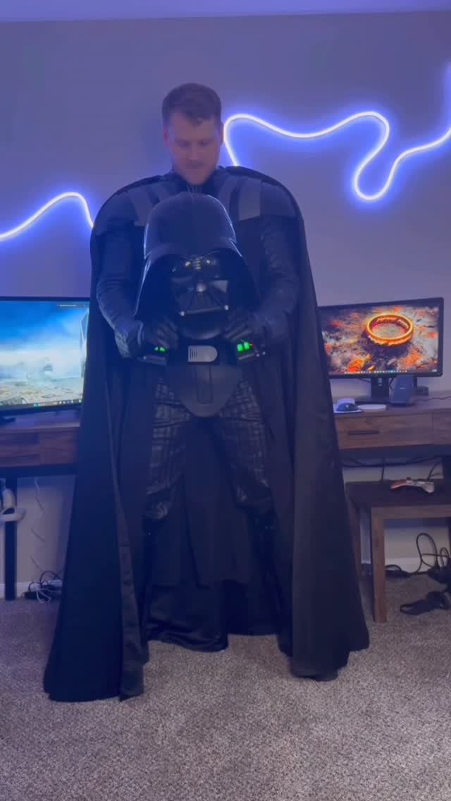 Instagram post by @nathan_messer1 for Jazwares. Caption reads: ALL IN ONE DARTH VADER SUIT! 

Maybe the best....
