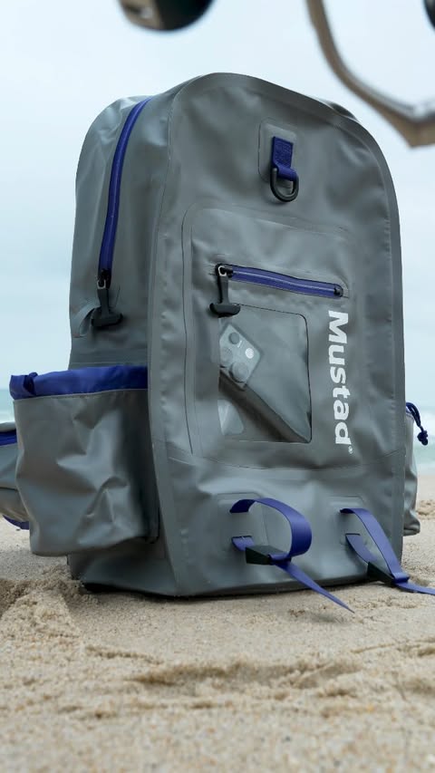 Instagram post by @angelwelt_berlin for Mustad Fishing. Caption reads: [...] a must-have for any angler. 💎....