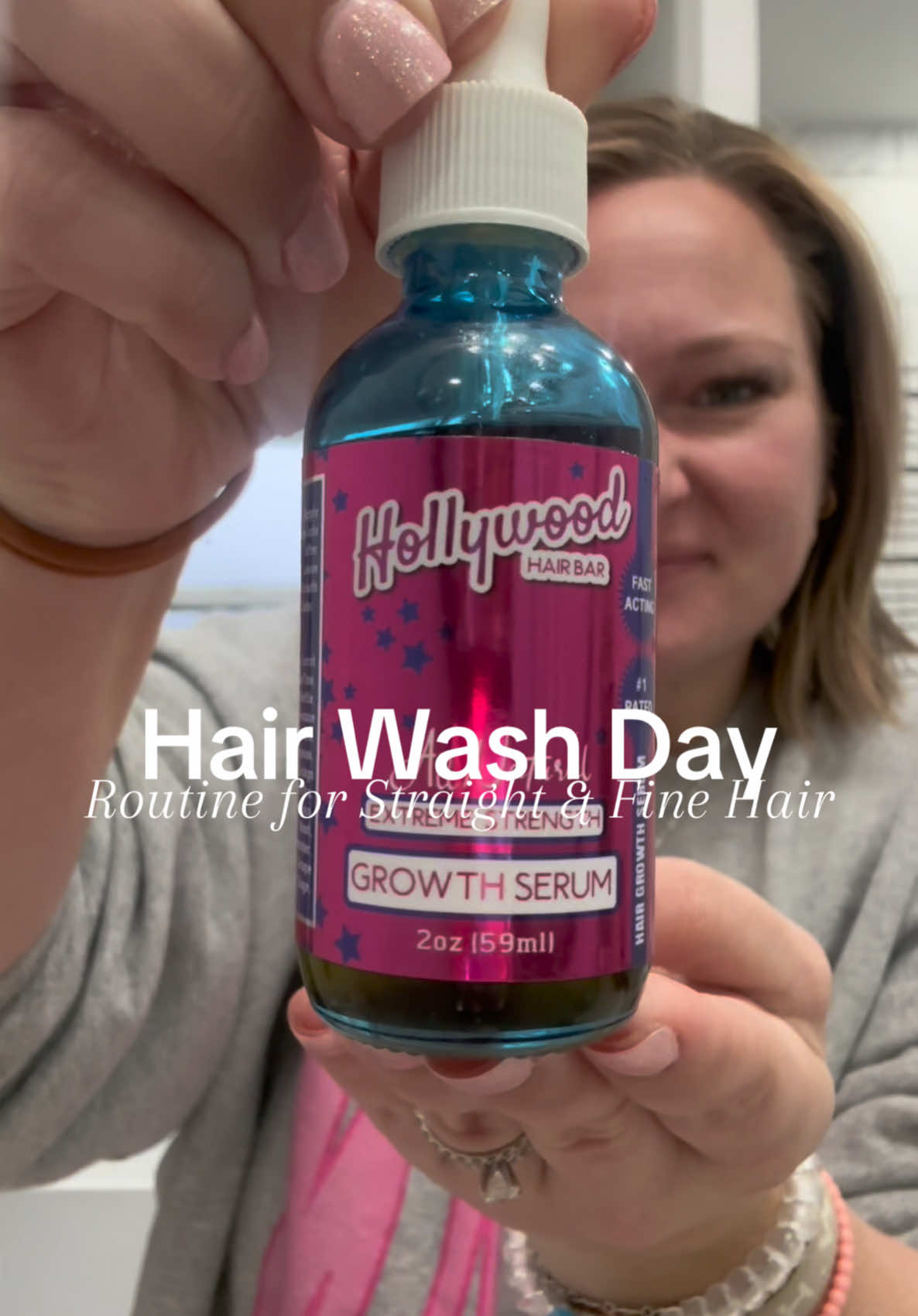 TikTok post by @jennahoper for Hollywood Hair Bar. Caption reads: [...] is also linked in my showcase.....