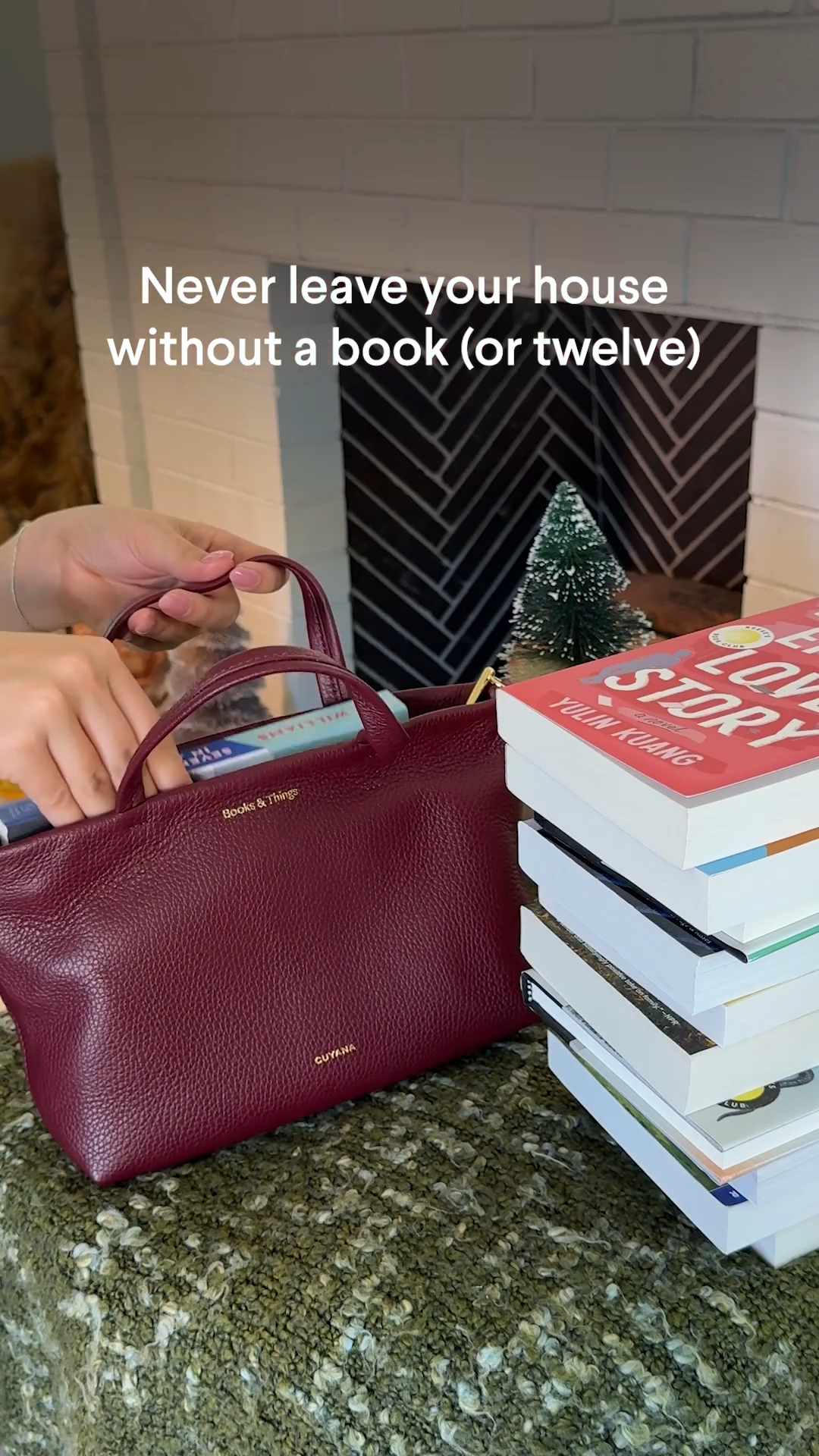 Instagram post by @cuyana for Reese’s Book Club. Caption reads: We’ve partnered with Cuyana to help you read in....