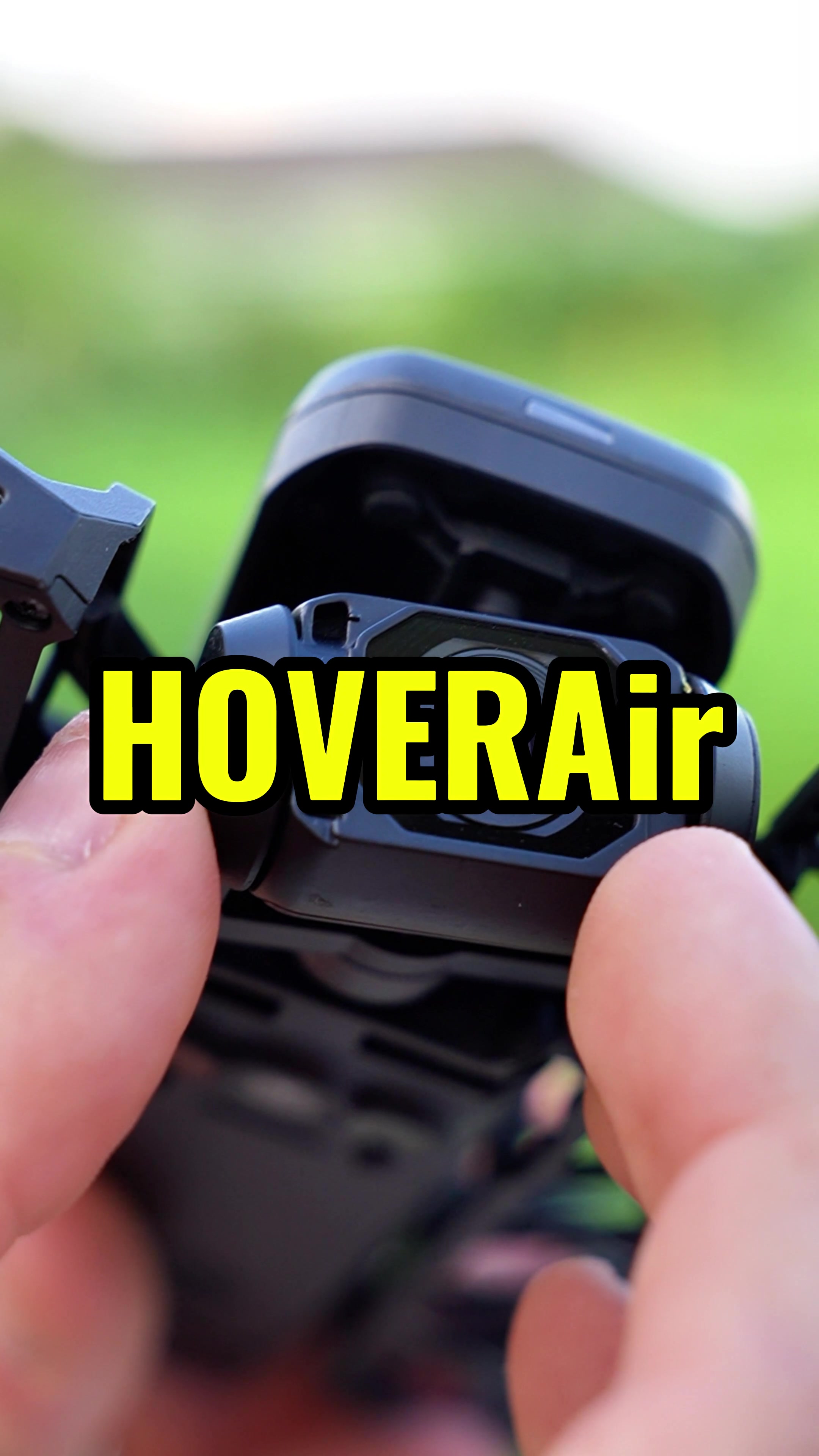 TikTok post by @lukemizeltiktok for HOVERAir. Caption reads: @HOVERAir Official and I make quite the team -....