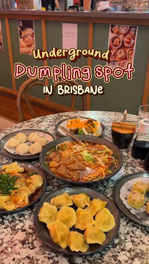Instagram post by @rashi_exploringbrisbane for Queensland Foodies Network. Caption reads: If you’re a dumpling lover,....