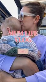 Instagram post by @monicabeatrice for Totter + Tumble. Caption reads: A Week of Mum Life Vlogs ~ Day 4 👶🏼💘 As I was....