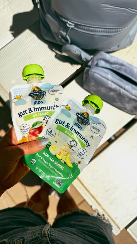 Instagram post by @wink_and_a_twirl for Sprouts Farmers Market. Caption reads: [...] Kid’s Yogurt Smoothie Pouches at....