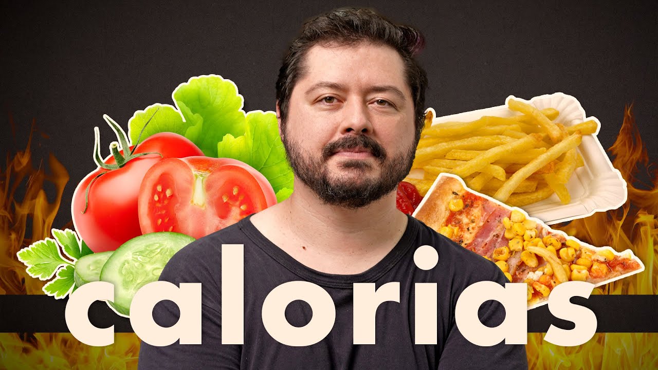 YouTube post by @AtilaIamarino for Babbel. Caption reads: Faz sentido contar calorias?.