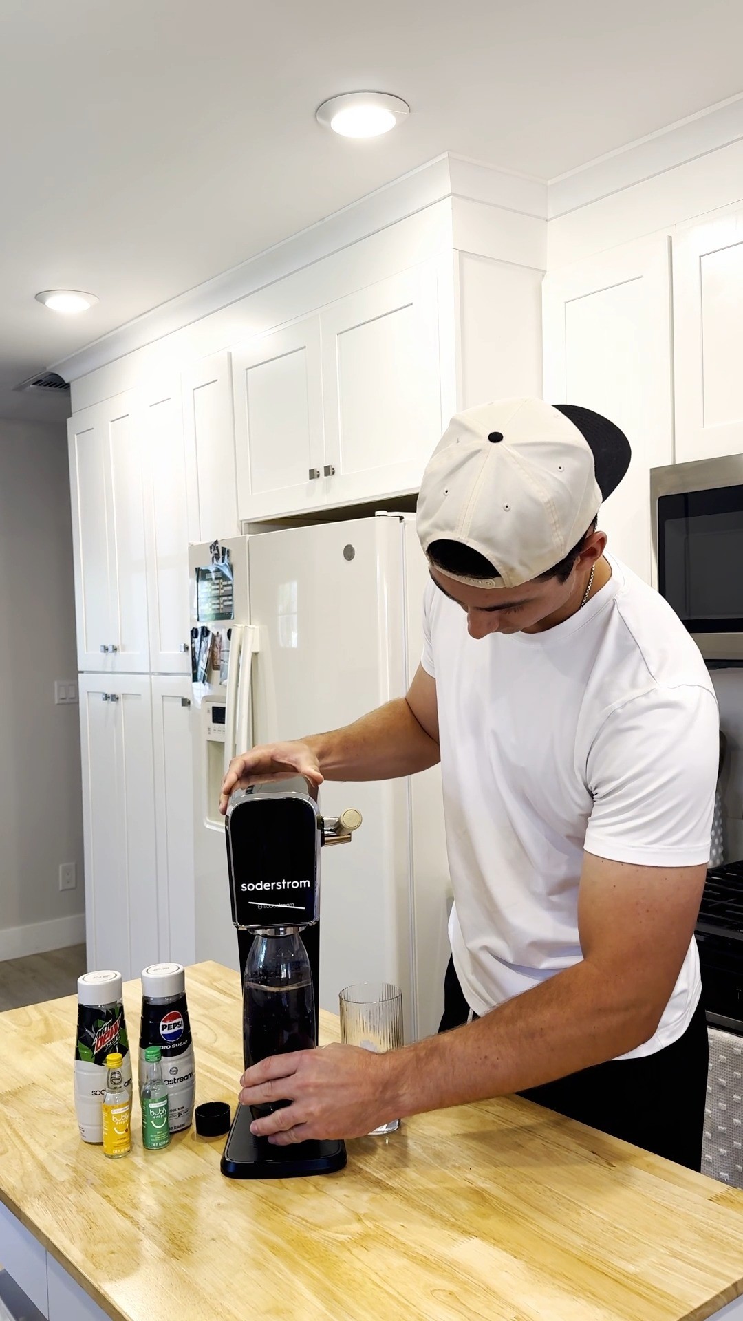 Instagram post by @tylersode for SodaStream. Caption reads: SodaStream? More like Soderstrom: where fizz meets....