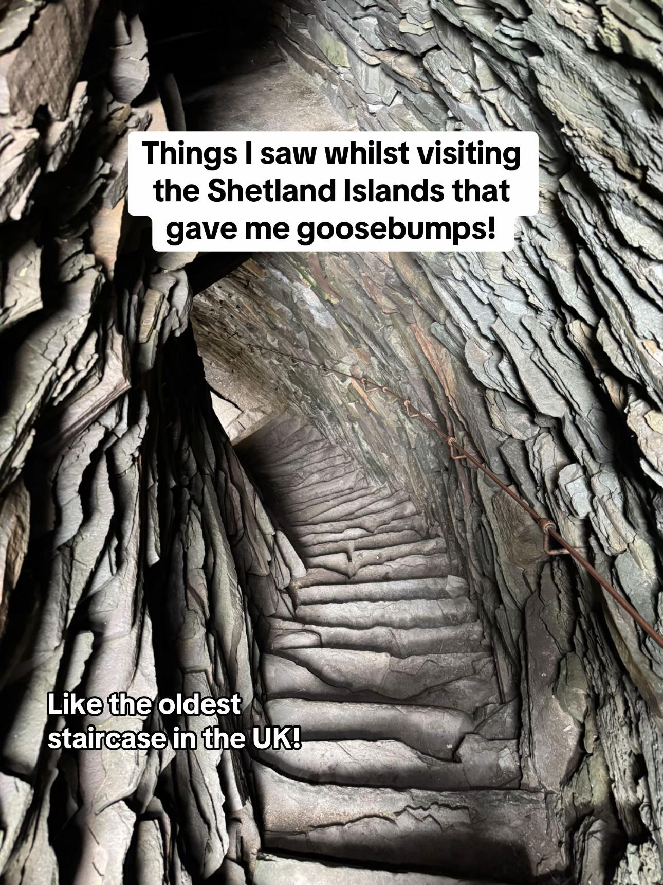 TikTok post by @byjacklynn for VisitScotland. Caption reads: The Shetland Islands are officially the most north....