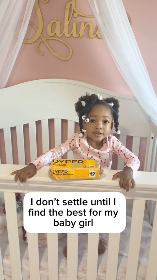 Instagram post by @salina_sunshine for DYPER. Caption reads: I recently switched to DYPER’s Simply Kind diapers....