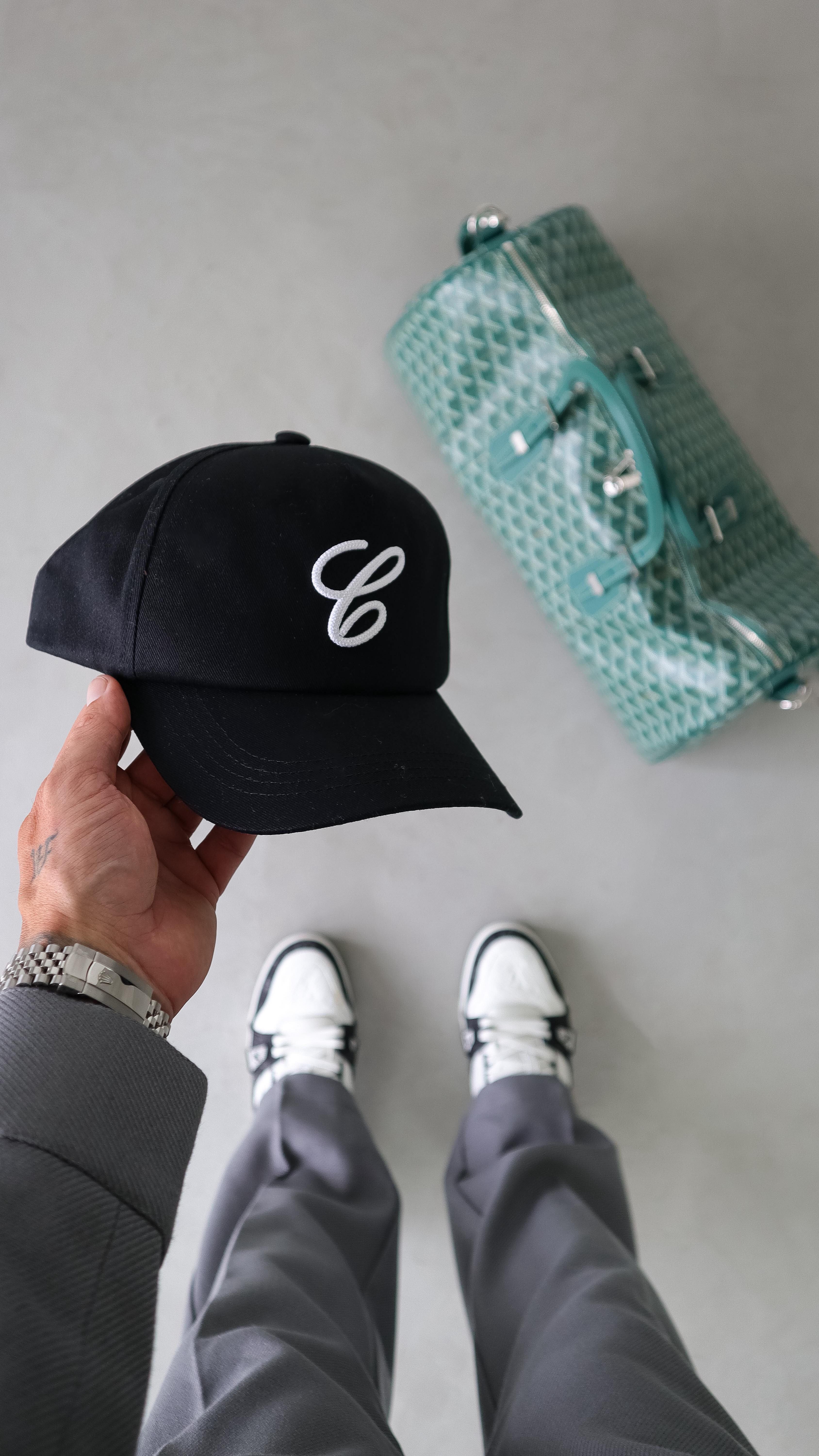 Instagram post by @rossi.campbell for The Couture Club. Caption reads: [...] 👔
> Full outfits listed below....