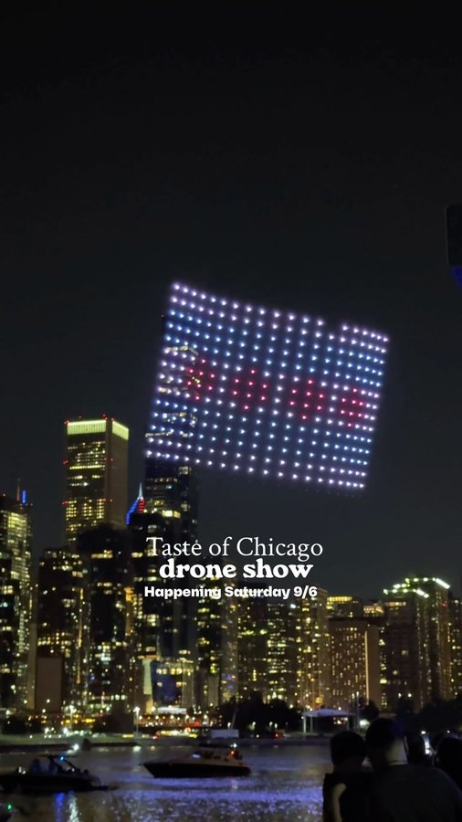 Instagram post by @leylalately for Choose Chicago. Caption reads: Did you know The Taste of Chicago is this weekend?....