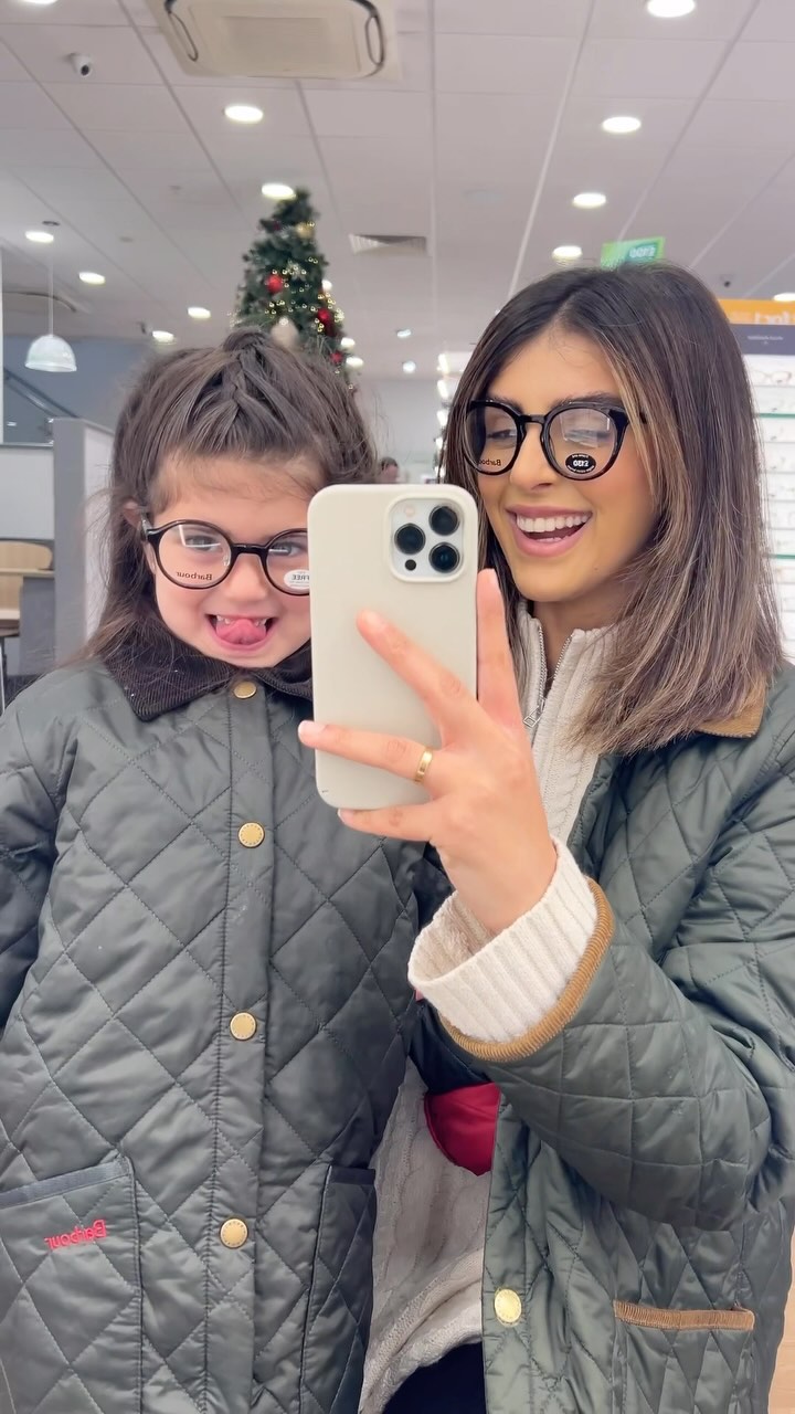 Instagram post by @___irsa___ for Specsavers. Caption reads: Ad- Time flies… it feels like just yesterday Mia....