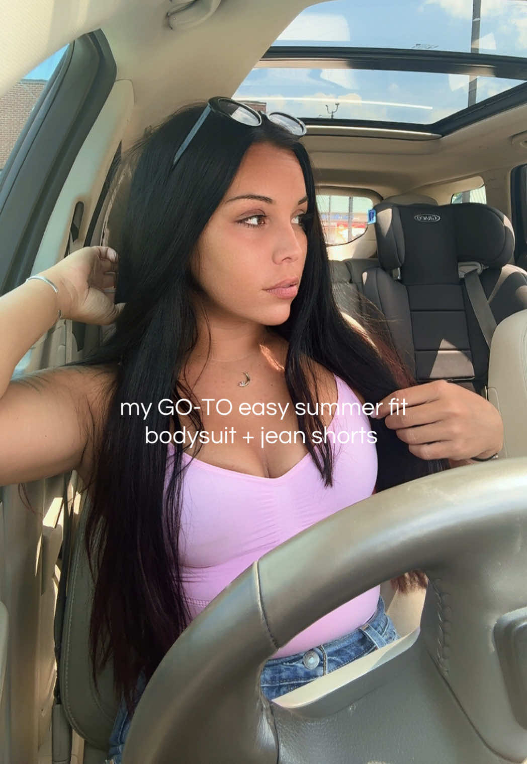 TikTok post by an influencer for FeelinGirl. Caption reads: in my @FeelinGirl LLC bodysuits allll summa [...].