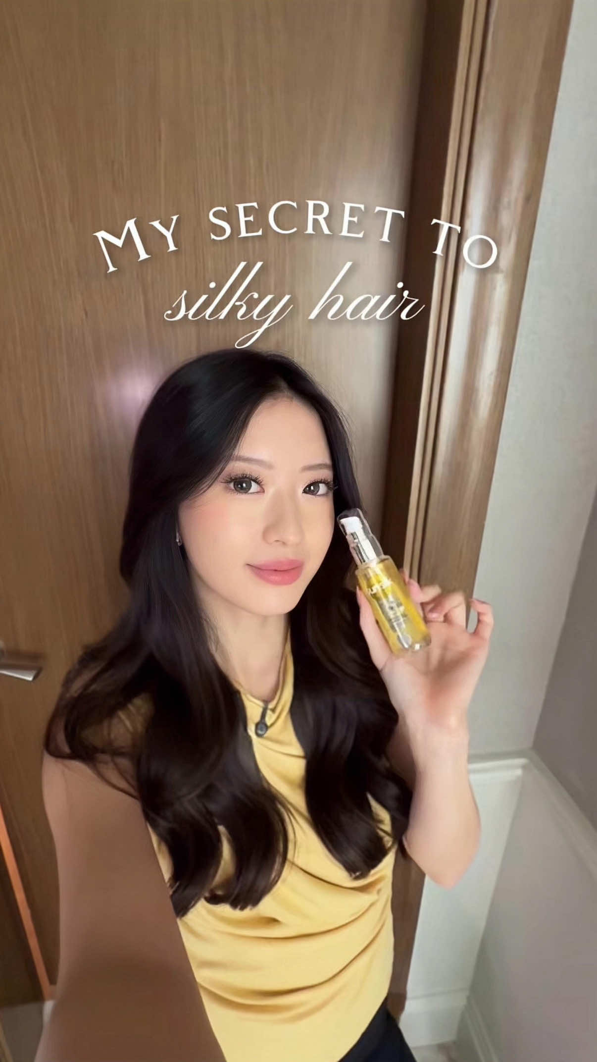 TikTok post by @valeriepola for Sunsilk. Caption reads: Silky hair in literally 5 seconds using @Sunsilk....