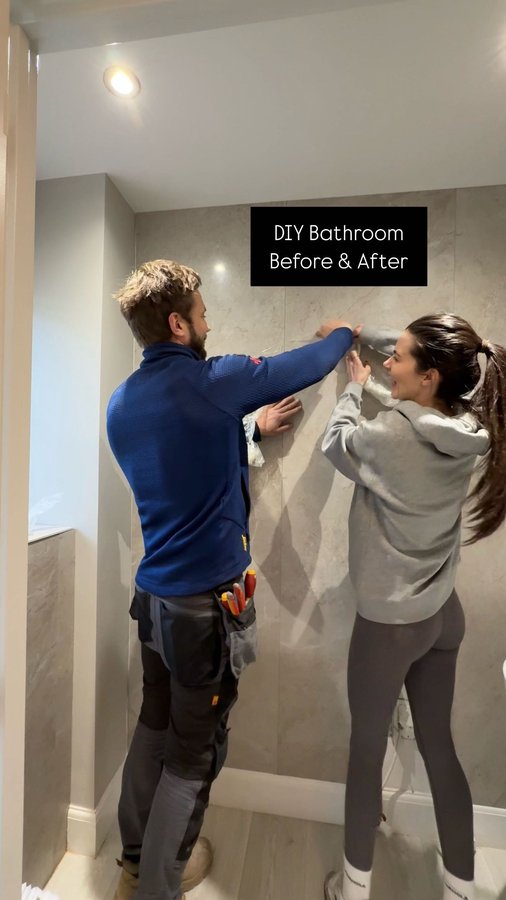 Instagram post by @emmamcveyhomes for Naturewall. Caption reads: [...] 😆

Bathroom Transformation with....