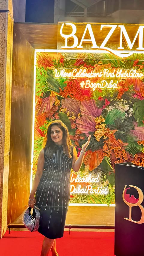Instagram post by @shikha_shack for Crowne Plaza Hotels & Resorts. Caption reads: Introducing @bazm.club z the most Talk of the town....
