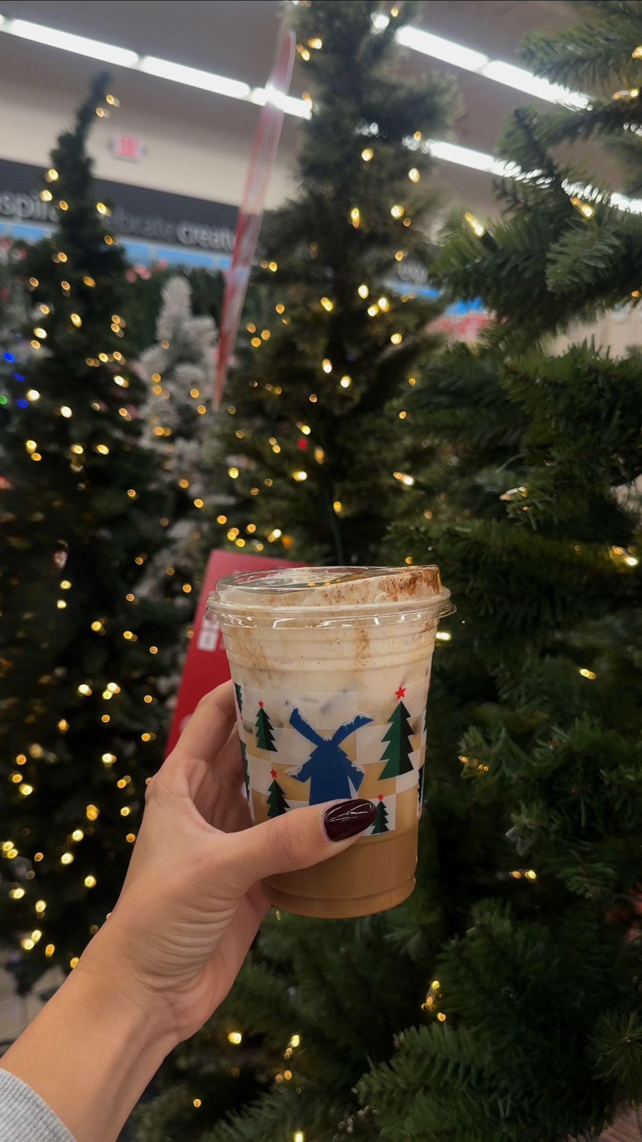 Instagram post by @valeloren for Dutch Bros Coffee. Caption reads: usually so scared to try new coffee drinks....