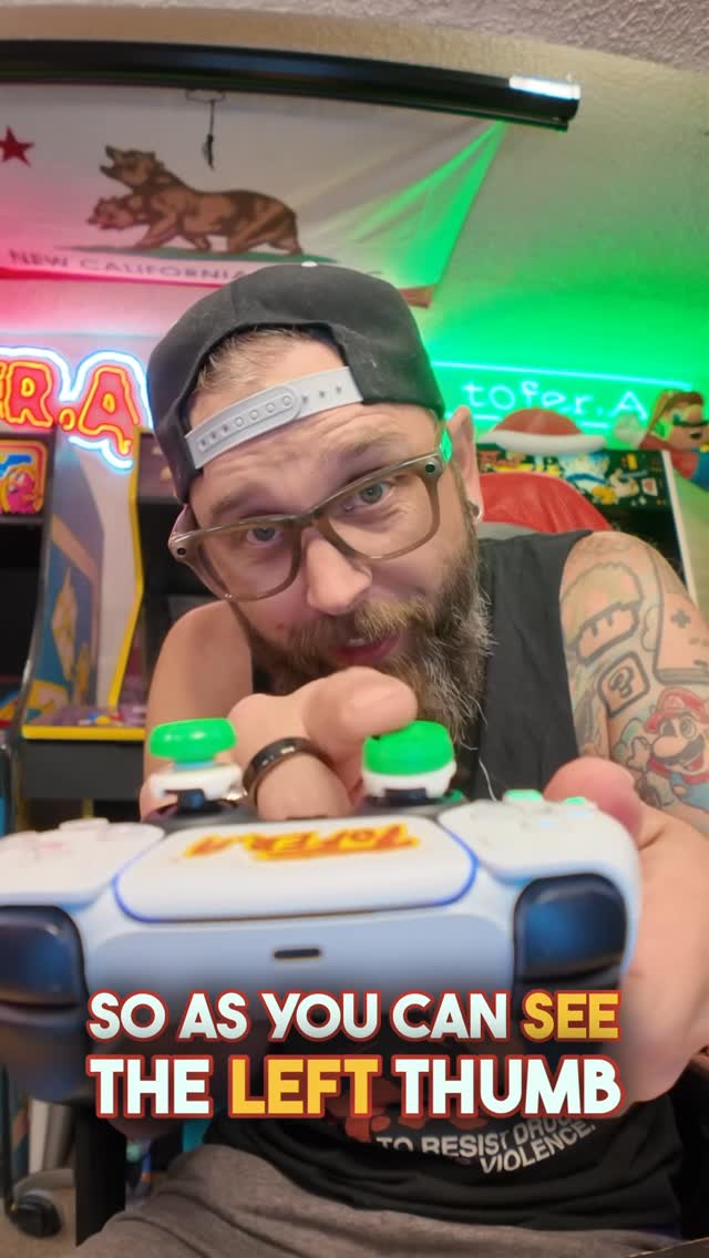 Instagram post by @tofer.a for KontrolFreek. Caption reads: [...] anymore… So do the thumb sticks by....