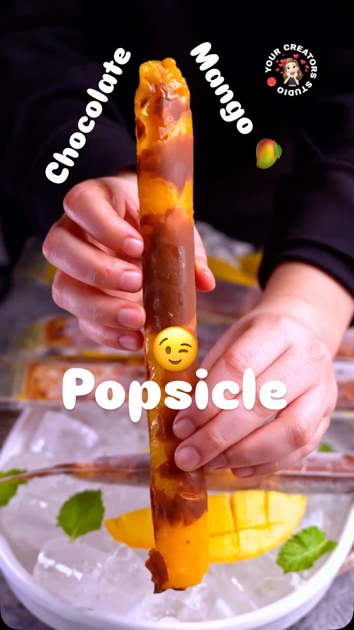 Instagram post by @your.creatorsstudio for Cadbury Dairy Milk. Caption reads: Copycat Mango popsicle fruitchill healthy....