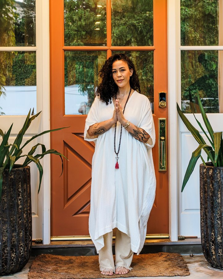 Instagram post by @devibrown for WishGarden Herbs. Caption reads: Leaders in Healing and Herbal Wisdom Unite!....