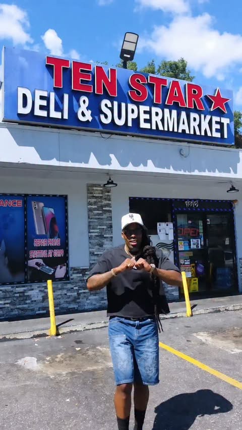 Instagram post by @itstheolodge for Luc Belaire. Caption reads: Tampa Eating! Pulled up to @tenstar_deli a hidden....
