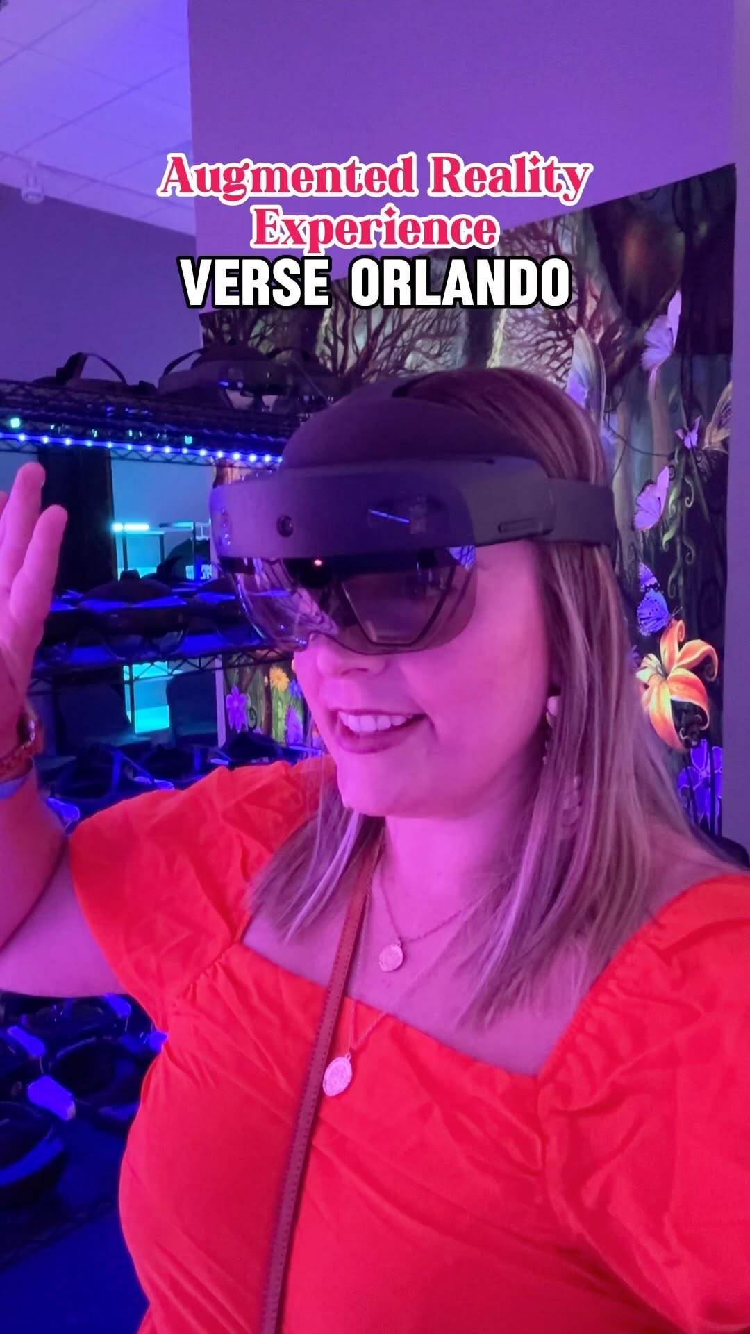 Instagram post by @sunshineandkeylimeblog for Dezerland Park Orlando. Caption reads: 💰💰💰NEW DINOSAUR AUGMENTED REALITY EXPERIENCE!....