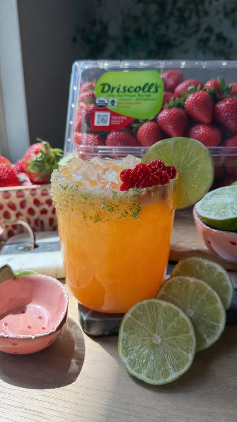 Instagram post by @laurentoppe for Driscoll's. Caption reads: [...] + salt + lime zest⁣ ⁣ Did you know....