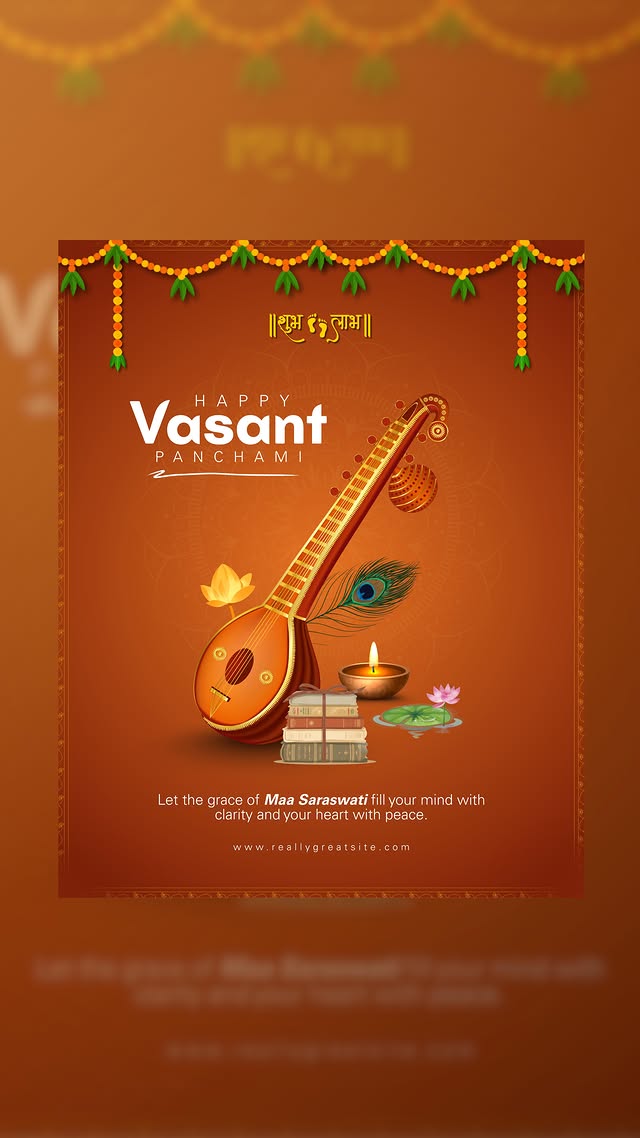 Instagram post by @aapkarajeshh for Canva. Caption reads: [...] 😍 This Poster is Designed using @canva....