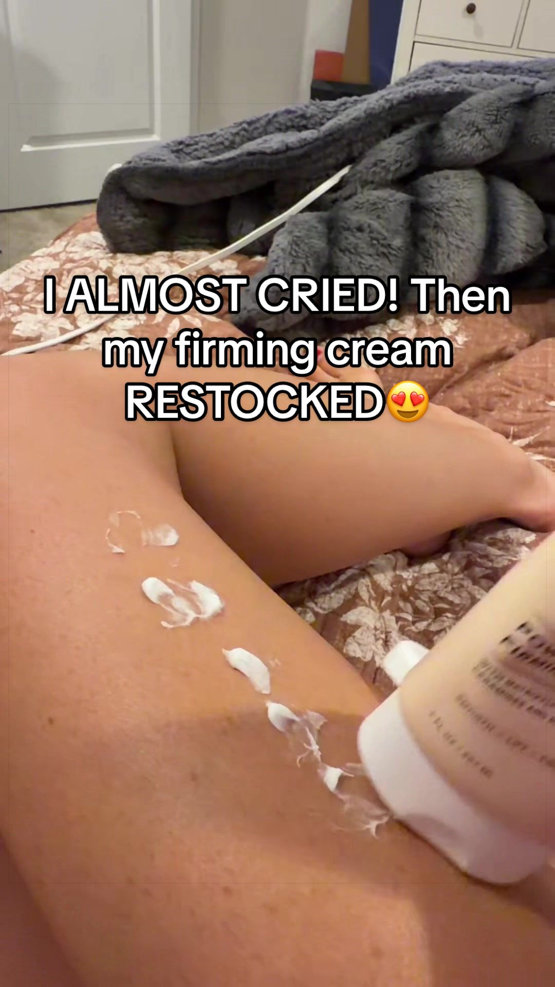 TikTok post by @ashleyshopjourney for Asterwood Beauty. Caption reads: [...] and then POOF it was off TTshop! @Asterwood....