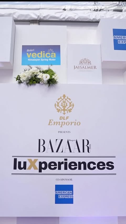 Instagram post by @dlfemporio for Harper’s BAZAAR. Caption reads: Harper’s Bazaar India’s LuXperiences returns with....
