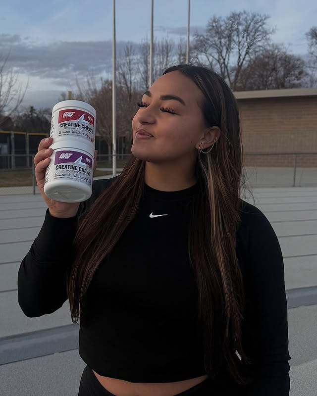 Instagram post by @lia_katoa for GAT Sport. Caption reads: [...] Use the link in bio to shop @gat_sport....