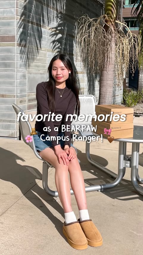Instagram post by @dailybydanielle for BEARPAW. Caption reads: your sign to join @bearpawshoes as a Campus....
