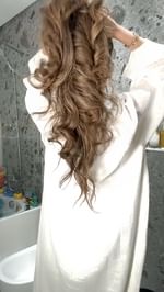 Instagram post by @aida.benchemsi for Klorane. Caption reads: Hair care routine ✨❤️ I’ve been sticking to it for....