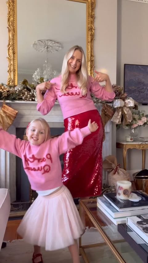 Instagram post by @judygilroy for Marks and Spencer. Caption reads: Not one present bought but the matching sparkly....