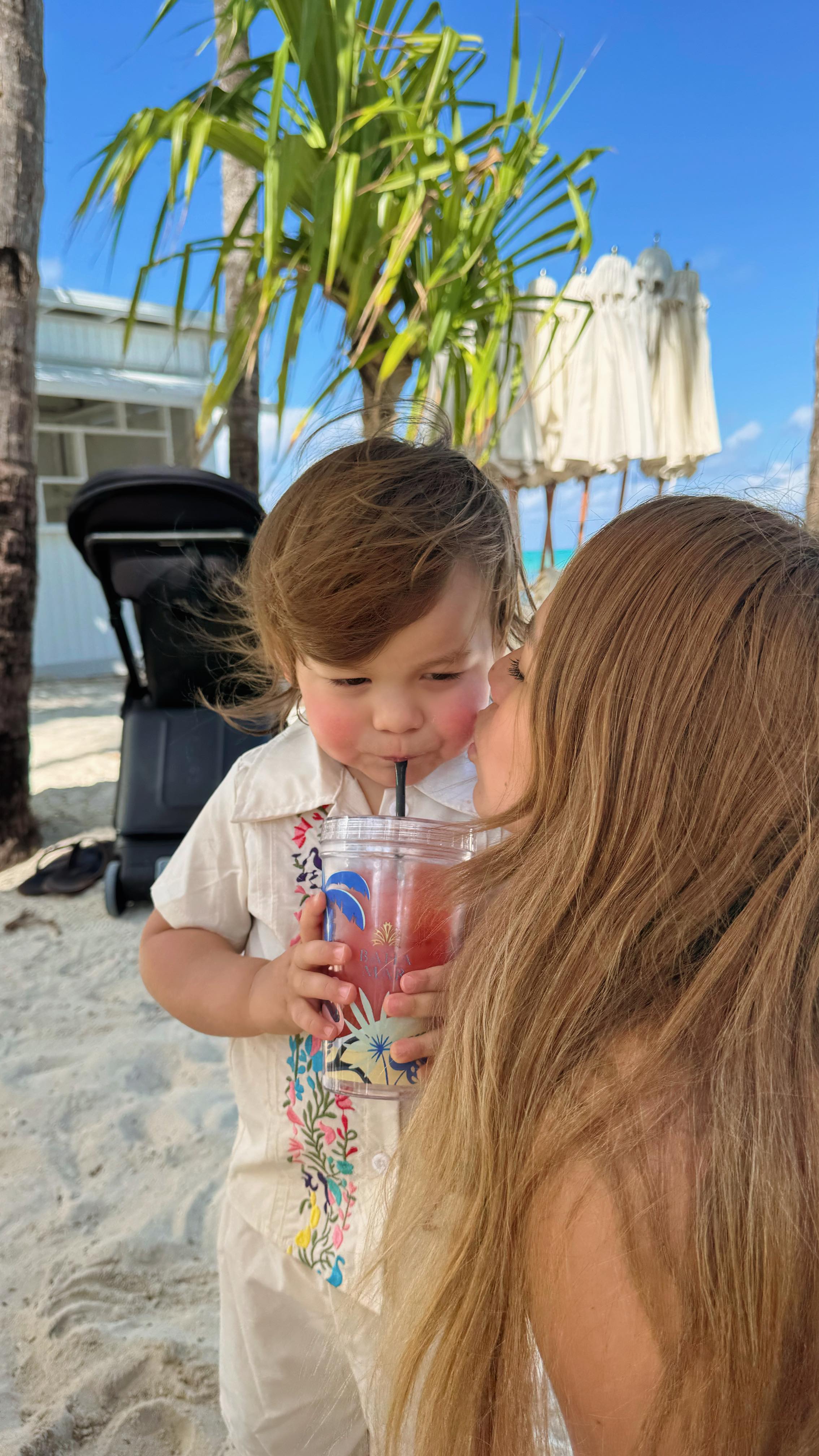 Instagram post by @pilarg.naples for TernX. Caption reads: [...] ‘traveling with my toddler” era....