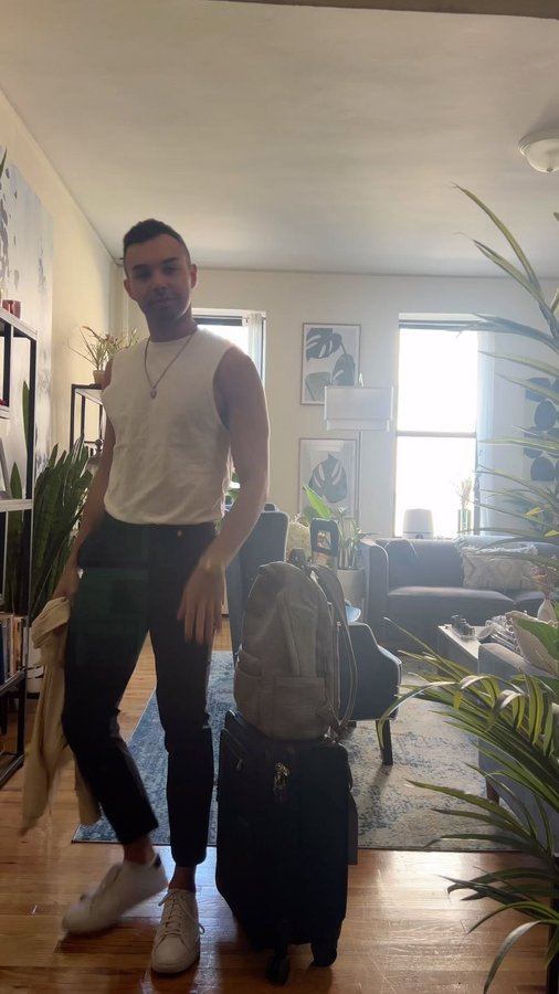 Instagram post by @joseph.lucido for Save The Duck. Caption reads: Recently took a trip down south and made my way....