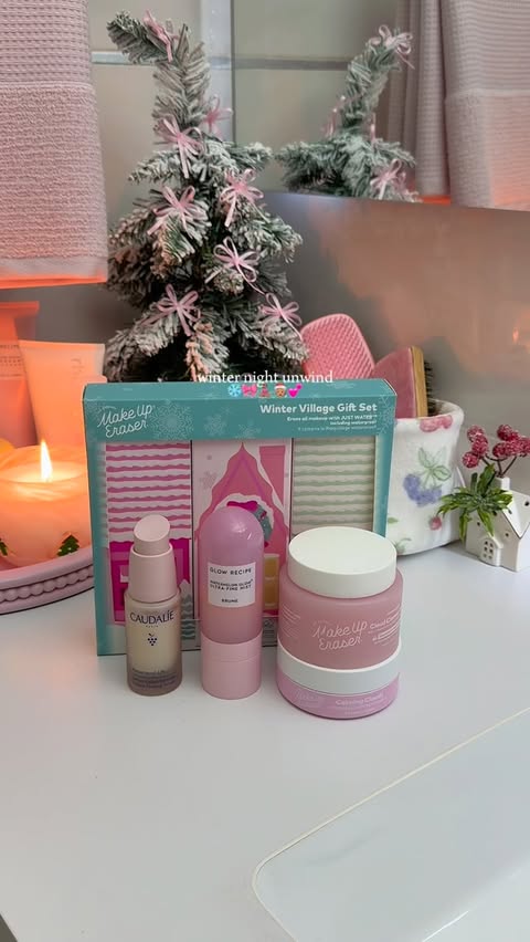 Instagram post by @lifethru.angie for MakeUp Eraser. Caption reads: #makeuperaserpartner Winter night unwind routine....