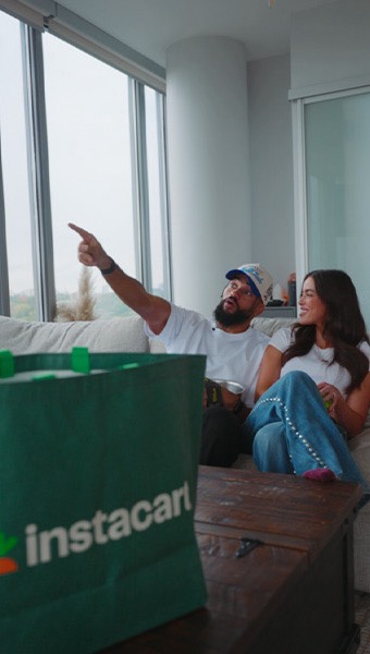 Instagram post by @jedtavernier for Instacart. Caption reads: I meant more WINS, not more dips…😅 

Cheering on....