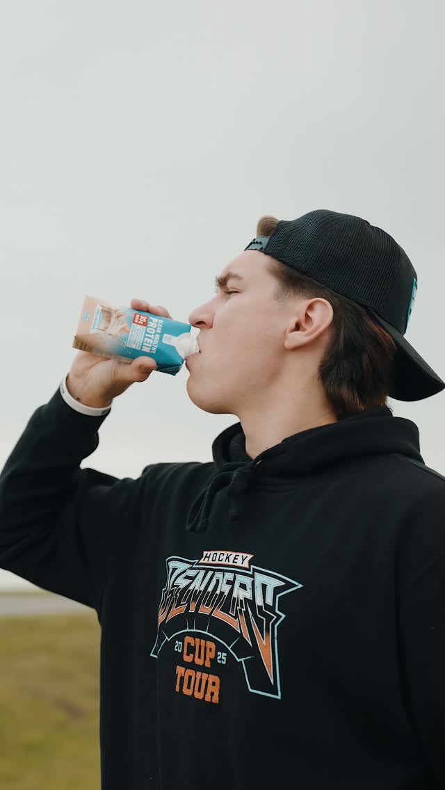 Instagram post by @imcoleleq for BIOSTEEL. Caption reads: Stick with the best. @biosteelsports 😋

#hockey....